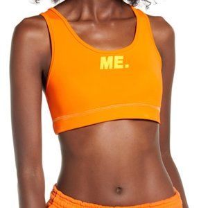 NEW ME. Women's Racerback Sports Bra Orange XL